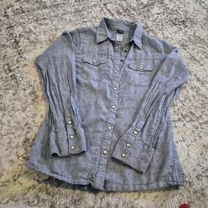 Patagonia Women Small Chambray Button Shirt